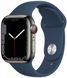 Смарт-годинник Apple Watch Series 7 GPS + LTE 41mm Graphite Stainless Steel Case With Abyss Blue Sport Band MKHJ3/MKJ13 224922 фото 1