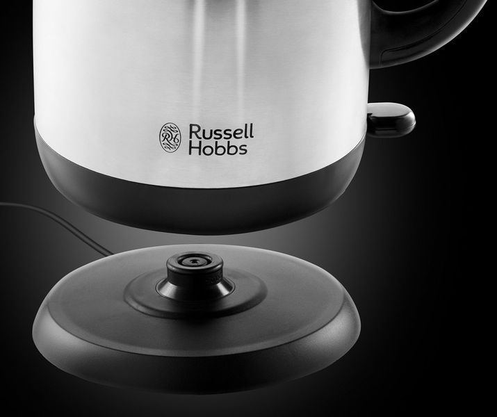 Електрочайник Russell Hobbs Adventure 1.7л, метал, сріблясто-чорний (23912-70) 362506 фото