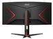 Монітор AOC 34" CU34G2XP/BK 21:9 VA Curved WQHD 180Hz HDMI DP USB Height Black/Red 316077 фото 6