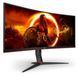 Монітор AOC 34" CU34G2XP/BK 21:9 VA Curved WQHD 180Hz HDMI DP USB Height Black/Red 316077 фото 2