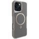 TPU+PC чохол Metal Buttons with MagSafe Carbon Ring для Apple iPhone 16 Pro (6.3") Сірий 321372 фото 1
