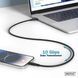 Кабель DIGITUS USB-C заряджання/синхронізації, USB 3.2 Gen 2, 10G, 100W, 4K, силіконовий, 1м, чорний (AK-300342-010-S) 368818 фото 7