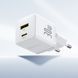 Зарядний Пристрій Baseus Palm Fast Charger Type-C+USB 30W (P1011160A213-00) white 396931 фото 6