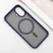 TPU+PC чохол Metal Buttons with MagSafe для Apple iPhone 16 (6.1") Синій 318278 фото 3