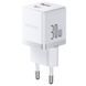 Зарядний Пристрій Baseus Palm Fast Charger Type-C+USB 30W (P1011160A213-00) white 396931 фото 1