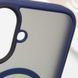 TPU+PC чохол Metal Buttons with MagSafe для Apple iPhone 16 (6.1") Синій 318278 фото 4