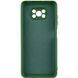Чохол TPU GETMAN Liquid Silk Full Camera для Xiaomi Poco X3 NFC / Poco X3 Pro Зелений / Dark green 323795 фото 2