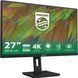 Монiтор TFT PHILIPS 27" 27B1U3900/00 IPS 4K HDMI DP USB-C RJ45 Pivot USB MM Black 382487 фото 2