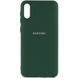 Чехол Silicone Cover My Color Full Protective (A) для Samsung Galaxy A02 Зеленый / Dark green 205283 фото 1