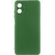 Чохол TPU GETMAN Liquid Silk Full Camera для Motorola Moto G04 / E14 Зелений / Dark green 345391 фото 1