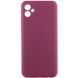 Чохол Silicone Cover Lakshmi Full Camera (AAA) для Samsung Galaxy A04e Бордовий / Plum 271893 фото 1