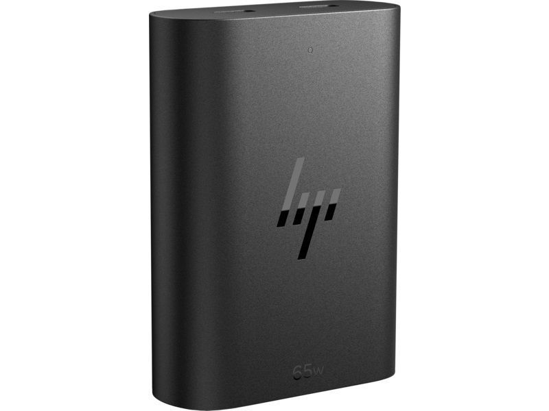 Зарядний пристрій мережевий HP 65W 2хUSB-C, кабель USB-C > USB-C, 1м, чорний 364690 фото