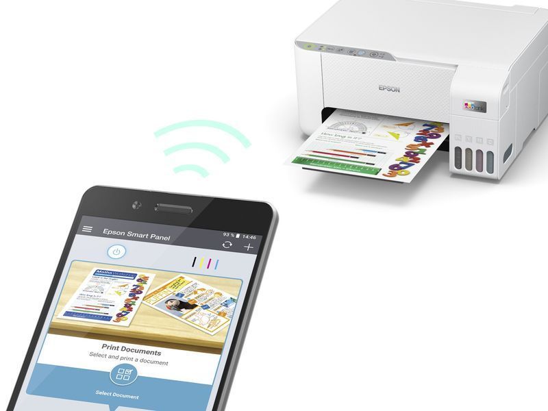 БФП ink color A4 Epson EcoTank L3256 33_15 ppm USB Wi-Fi 4 inks (C11CJ67414) 376041 фото