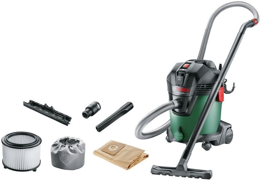Пилосос професійний Bosch AdvancedVac 20, 1200Вт, всмокт. 300Вт, контейнер 20л, 7.6кг (0.603.3D1.200) 373322 фото