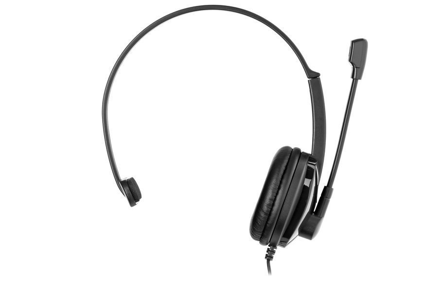 Гарнітура ПК стерео On-ear 2E CH12 mini-jack, omni-mic, 1.2м, чорний (2E-CH12SJ) 363846 фото