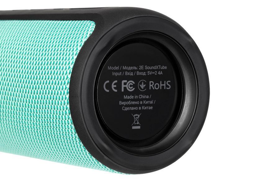 Акустична система 2E SoundXTube TWS, MP3, Wireless, Waterproof Turquoise (2E-BSSXTWTQ) 364317 фото
