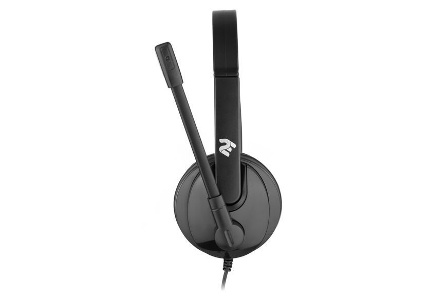 Гарнітура ПК стерео On-ear 2E CH12 mini-jack, omni-mic, 1.2м, чорний (2E-CH12SJ) 363846 фото