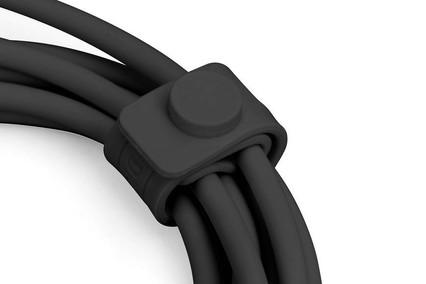 Кабель DIGITUS USB-C заряджання/синхронізації, USB 3.2 Gen 2, 10G, 100W, 4K, силіконовий, 1м, чорний (AK-300342-010-S) 368818 фото