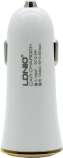 АЗП LDNIO DL-C28 USB car charger 2 USB (3,4 A), LDNIO+ cable micro 70775 фото