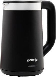 Електрочайник Gorenje 1.7л, Strix контроль, LED дисплей, чорний (K17TRDW) 371040 фото