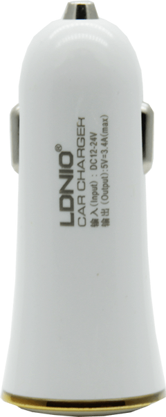 АЗП LDNIO DL-C28 USB car charger 2 USB (3,4 A), LDNIO+ cable micro 70775 фото