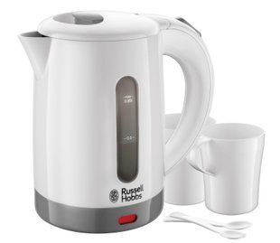 Електрочайник Russell Hobbs Travel 0.85л, пластик, білий (23840-70) 363618 фото