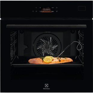 Духова шафа Electrolux електрична, 70л, А++, пара, дисплей, конвекція, ф-ція пароварки, телескопічні напрямні, чорний (EOB8S39WZ) 366701 фото
