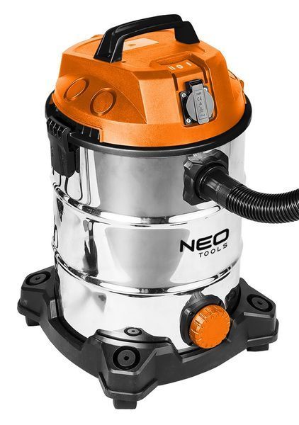 Пилосос професійний Neo Tools, 1400Вт, 18 кПа, контейнер 30л, HEPA, колеса, 5.92кг (04-738) 373324 фото