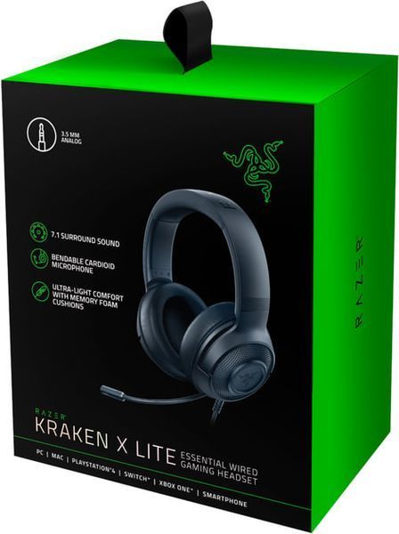 Гарнітура Razer Kraken X Lite (RZ04-02950100-R381) Black 347570 фото