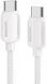 Кабель ESSAGER Breeze USB Cable Type C To Type C 2M 100W (EXCTT1-WLA02-P) White 317299 фото 1