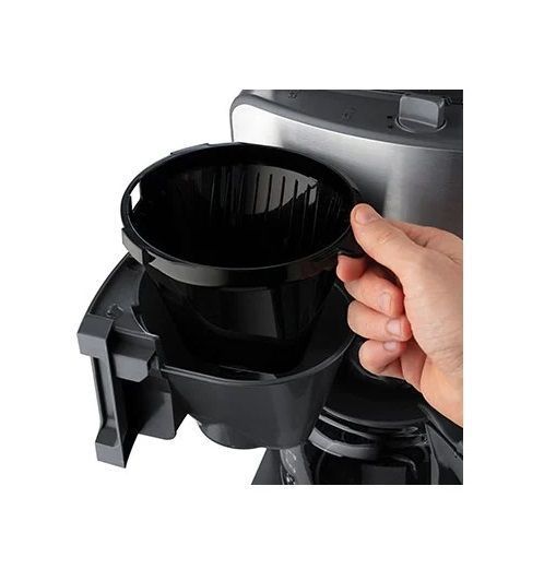 Кавоварка Russell Hobbs крапельна Grind and Brew, 1.25л, мелена, LED-дисплей, чорно-метал (25610-56) 380971 фото