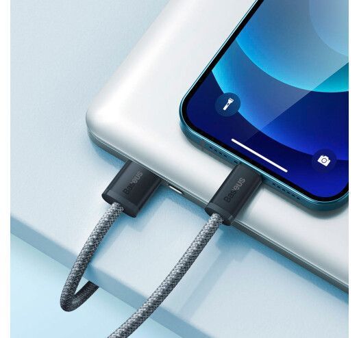 Кабель Baseus Dynamic Series Fast Charging Lightning 2.4A (1m) CALD000416 Slate Gray 272629 фото
