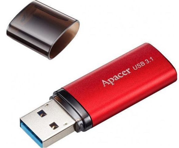 Флеш-пам'ять USB Apacer AH25B 128GB USB3.1 Red (AP128GAH25BR-1) 318486 фото