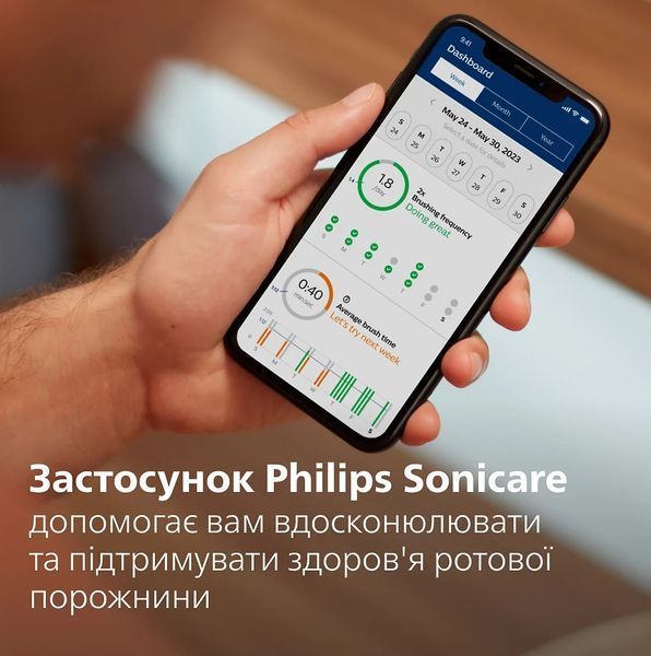 Щітка зубна електр. Philips, Sonicare 7100 Series, 62т. колив/хв, насадок-1, футляр, білий (HX7420/01) 387582 фото
