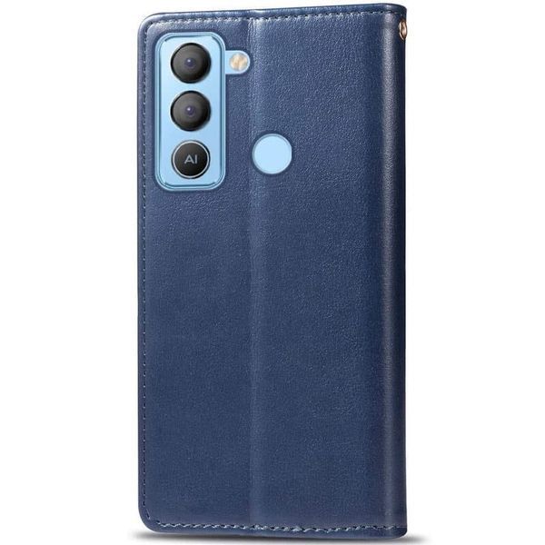 Шкіряний чохол книжка GETMAN Gallant (PU) для TECNO Pop 5 LTE Синій 268117 фото