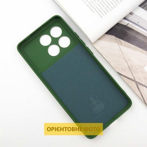 Чохол TPU GETMAN Liquid Silk Full Camera для Xiaomi Poco X6 / Note 13 Pro 5G Зелений / Dark green 397754 фото