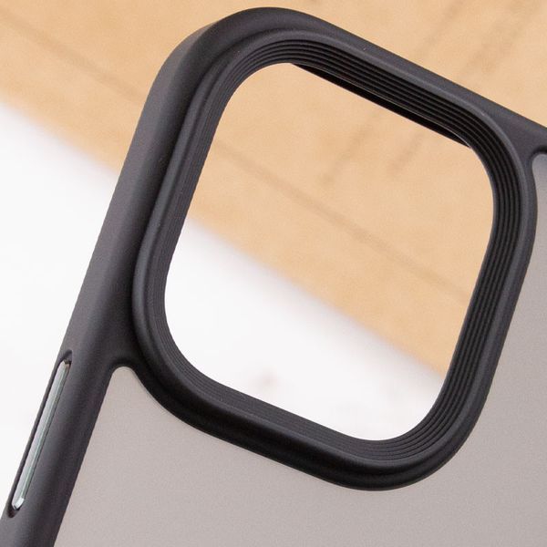 TPU+PC чохол Metal Buttons для Apple iPhone 15 Plus (6.7") Чорний 275278 фото
