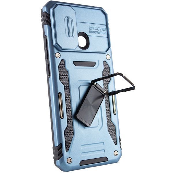 Ударостійкий чохол Camshield Army Ring для Xiaomi Redmi 10C Блакитний / Light Blue 257695 фото