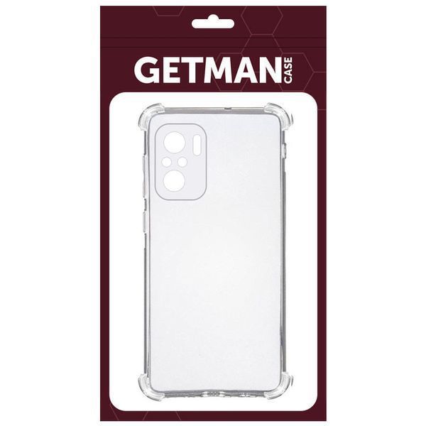 TPU чохол GETMAN Ease logo посилені кути для Xiaomi Redmi Note 10 / Note 10s Безбарвний (прозорий) 205889 фото