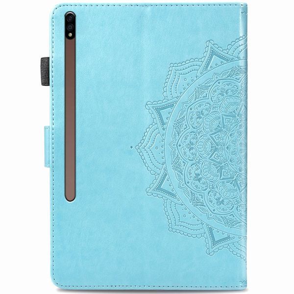 Шкіряний чохол Art Case з візитницею для Samsung Galaxy Tab S7+ Блакитний 201712 фото