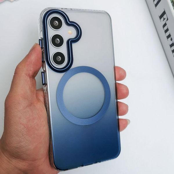 Чохол TPU+PC Phantom with MagSafe для Samsung Galaxy S25+ Blue 377590 фото