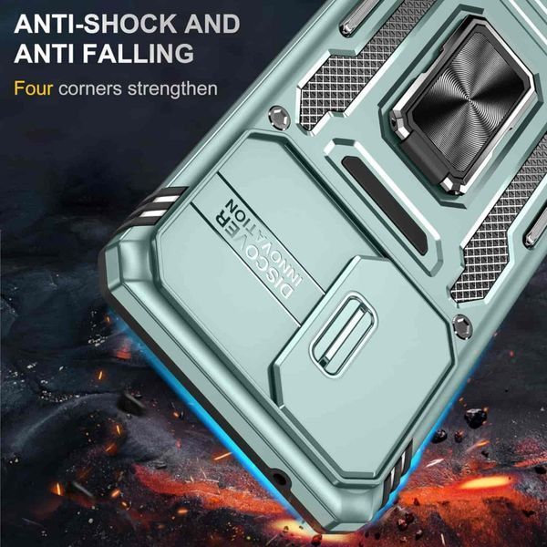 Ударопрочный чехол Camshield Army Ring для Samsung Galaxy A53 5G Зеленый / Light Green 256179 фото