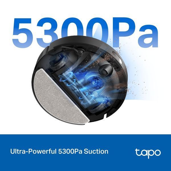 Робот-пилосос TP-LINK TAPO RV 30 MAX LIDAR з підтримкою вологого прибирання + док-станція (TAPO-RV30-MAX-PLUS) 375048 фото