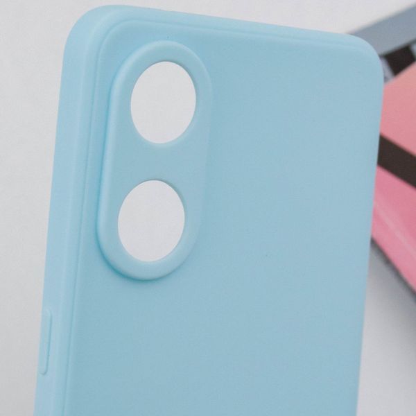 Силіконовий чохол Candy Full Camera для Oppo Reno 8 T 4G Бірюзовий / Turquoise 286354 фото