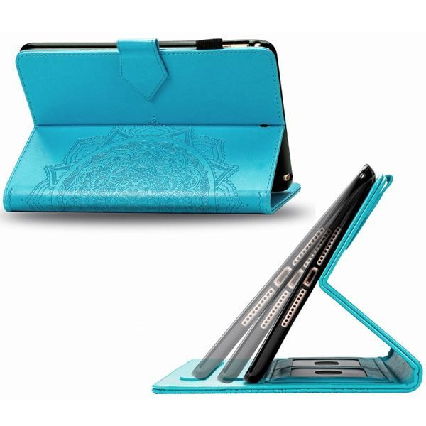 Шкіряний чохол Art Case з візитницею для Samsung Galaxy Tab S7+ Блакитний 201712 фото