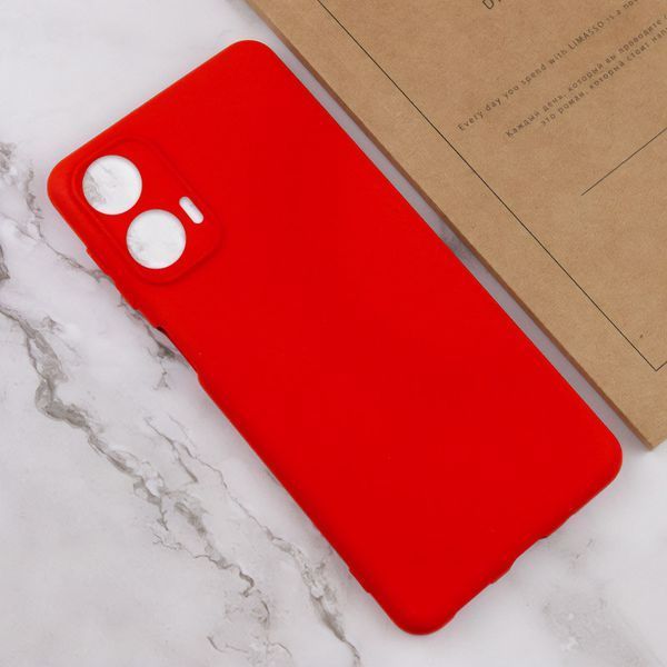 Чохол Silicone Cover Lakshmi Full Camera (AA) для Motorola Moto G24 Червоний / Red 315845 фото