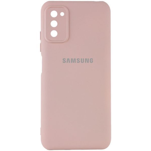 Чехол Silicone Cover My Color Full Camera (A) для Samsung Galaxy A03s Розовый / Pink Sand 241815 фото