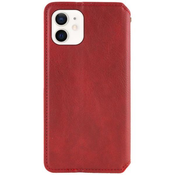Шкіряний чохол-книжка GETMAN Cubic (PU) для Apple iPhone 11 (6.1") Червоний 398562 фото