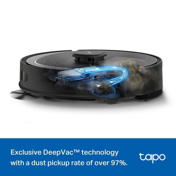 Робот-пилосос TP-LINK TAPO RV 30 MAX LIDAR з підтримкою вологого прибирання + док-станція (TAPO-RV30-MAX-PLUS) 375048 фото