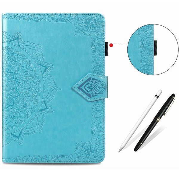 Шкіряний чохол Art Case з візитницею для Samsung Galaxy Tab S7+ Блакитний 201712 фото
